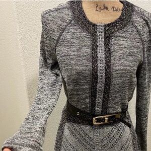 Byron Lars long sleeve knit dress (belt NOT included)
